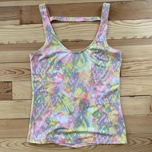 Open back workout tank top